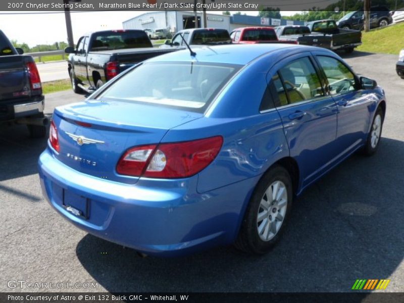 Marathon Blue Pearl / Dark Slate Gray/Light Slate Gray 2007 Chrysler Sebring Sedan