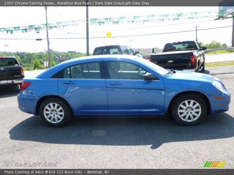 Marathon Blue Pearl / Dark Slate Gray/Light Slate Gray 2007 Chrysler Sebring Sedan
