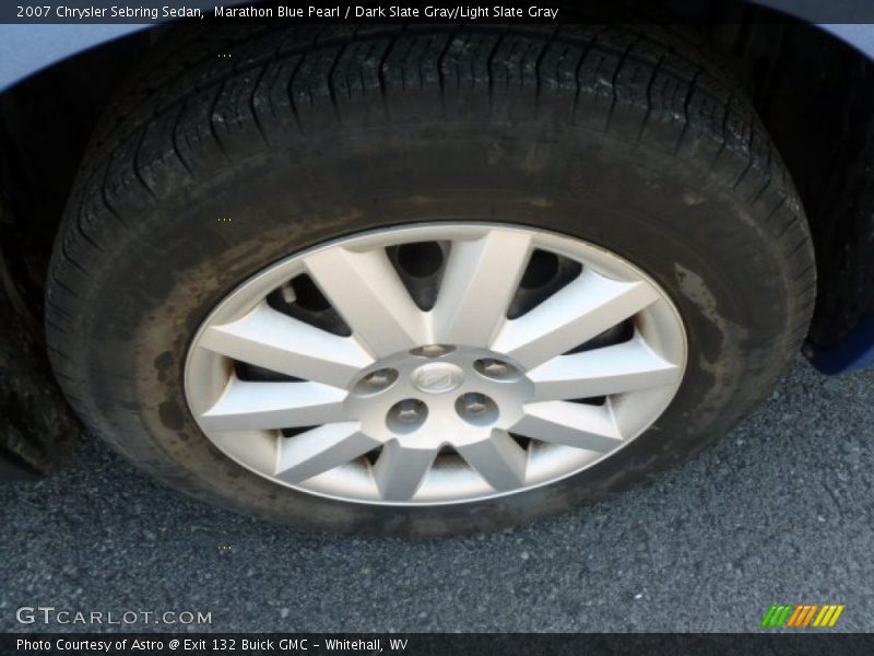 Marathon Blue Pearl / Dark Slate Gray/Light Slate Gray 2007 Chrysler Sebring Sedan