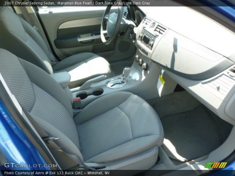 Marathon Blue Pearl / Dark Slate Gray/Light Slate Gray 2007 Chrysler Sebring Sedan