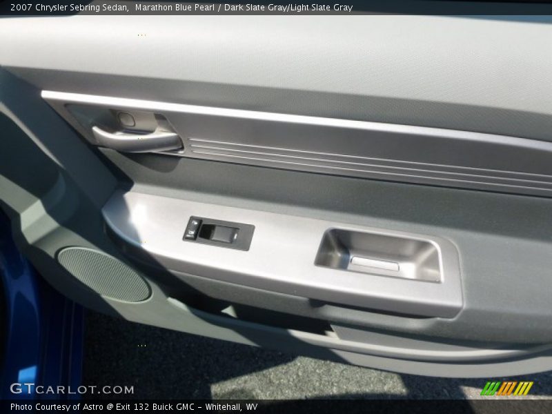 Marathon Blue Pearl / Dark Slate Gray/Light Slate Gray 2007 Chrysler Sebring Sedan