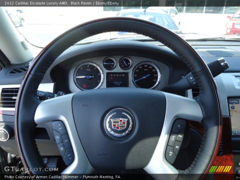 Black Raven / Ebony/Ebony 2012 Cadillac Escalade Luxury AWD