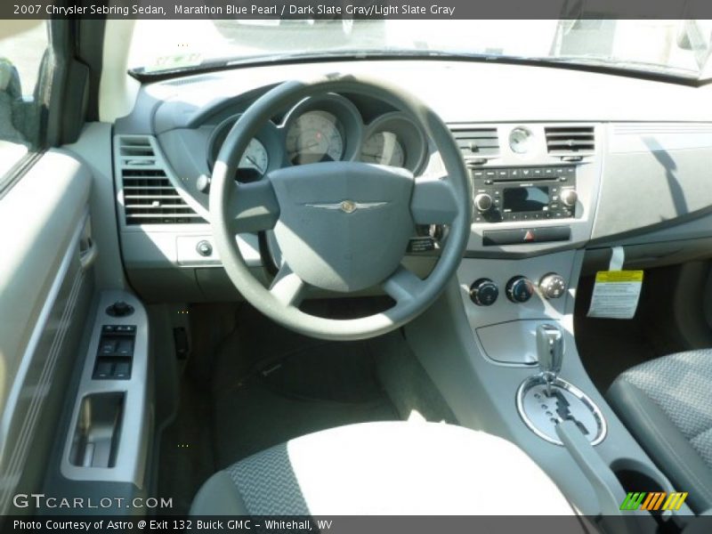 Marathon Blue Pearl / Dark Slate Gray/Light Slate Gray 2007 Chrysler Sebring Sedan