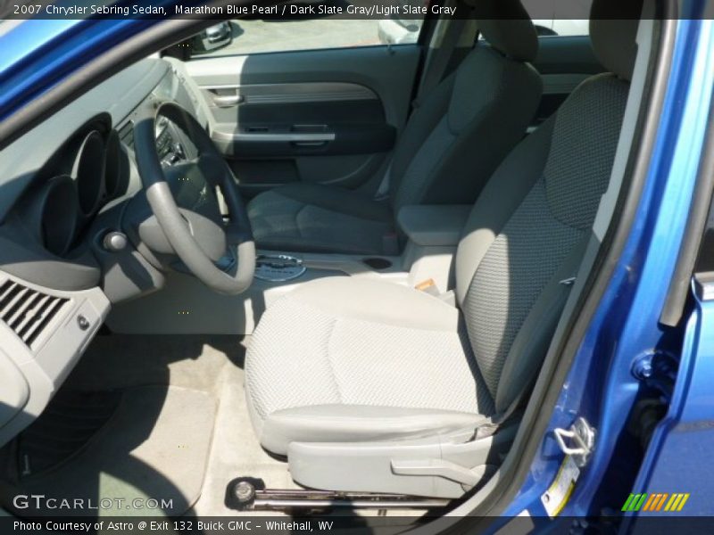 Marathon Blue Pearl / Dark Slate Gray/Light Slate Gray 2007 Chrysler Sebring Sedan
