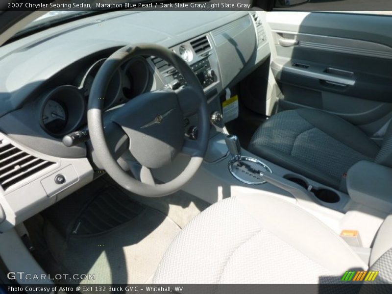 Marathon Blue Pearl / Dark Slate Gray/Light Slate Gray 2007 Chrysler Sebring Sedan