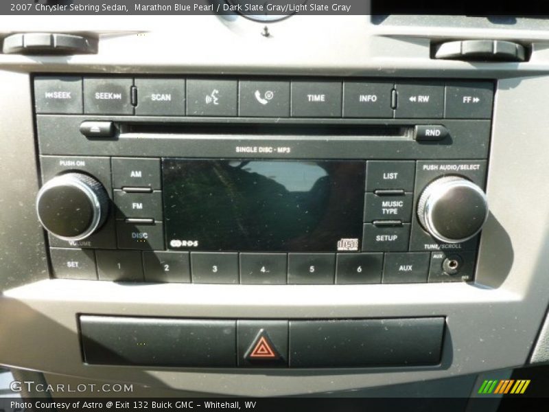 Marathon Blue Pearl / Dark Slate Gray/Light Slate Gray 2007 Chrysler Sebring Sedan