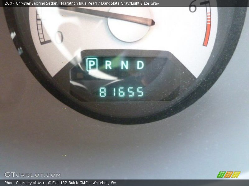 Marathon Blue Pearl / Dark Slate Gray/Light Slate Gray 2007 Chrysler Sebring Sedan