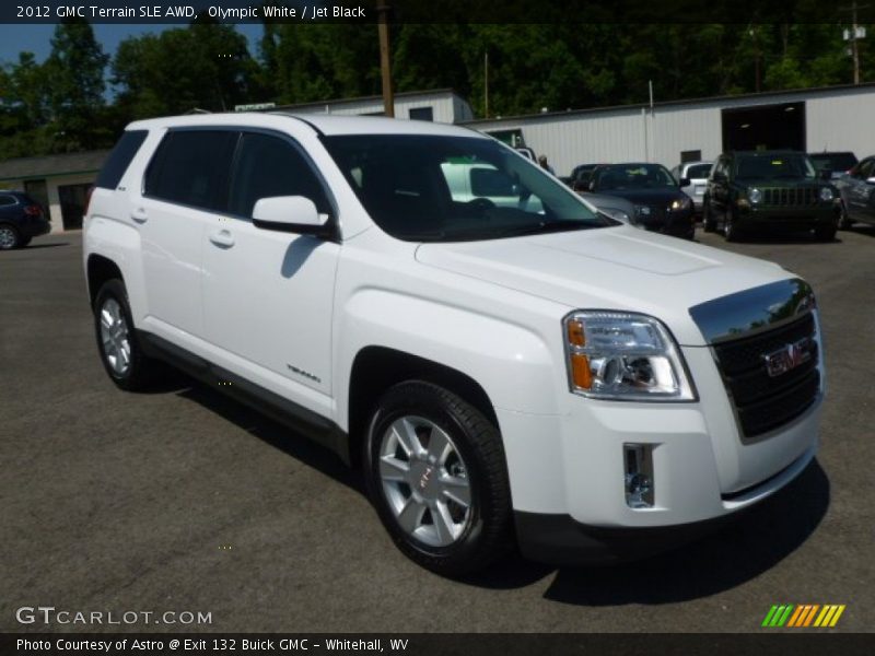 Olympic White / Jet Black 2012 GMC Terrain SLE AWD