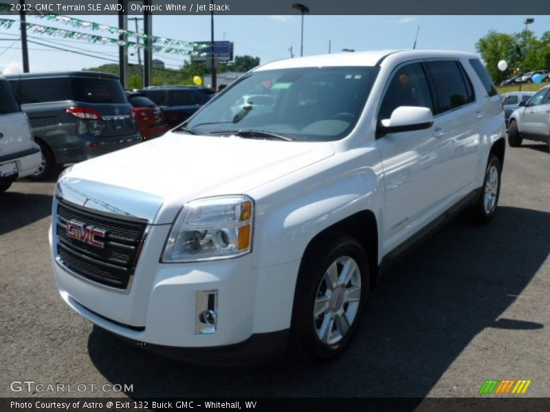 Olympic White / Jet Black 2012 GMC Terrain SLE AWD
