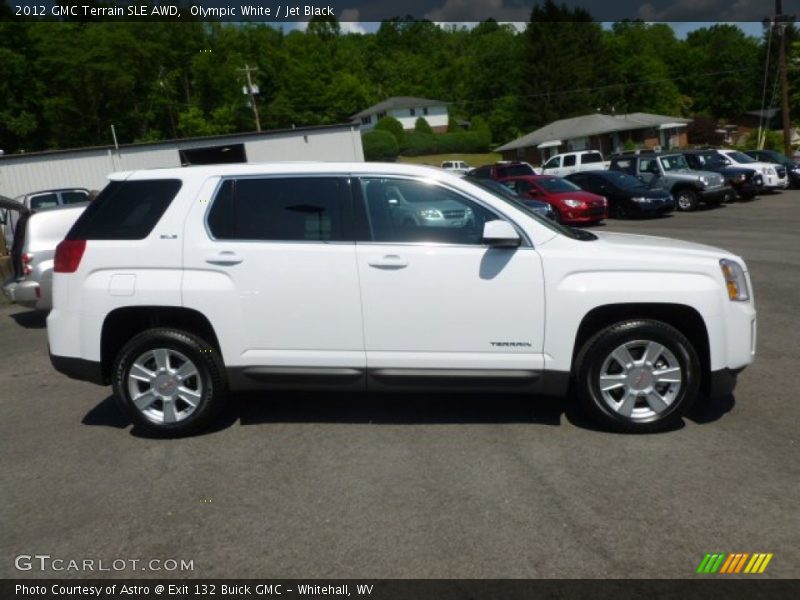 Olympic White / Jet Black 2012 GMC Terrain SLE AWD