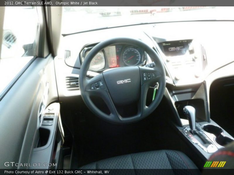 Olympic White / Jet Black 2012 GMC Terrain SLE AWD
