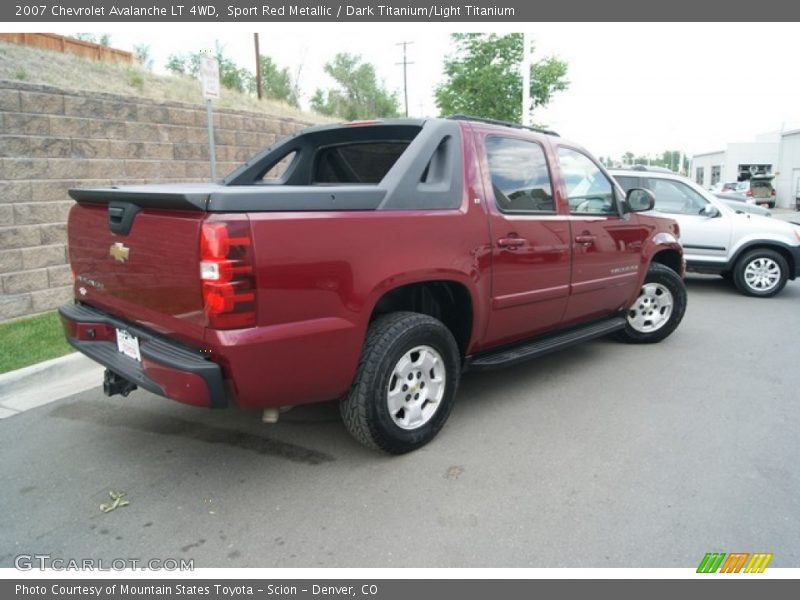 Sport Red Metallic / Dark Titanium/Light Titanium 2007 Chevrolet Avalanche LT 4WD