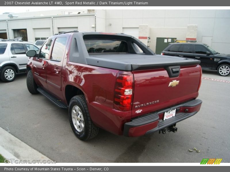 Sport Red Metallic / Dark Titanium/Light Titanium 2007 Chevrolet Avalanche LT 4WD