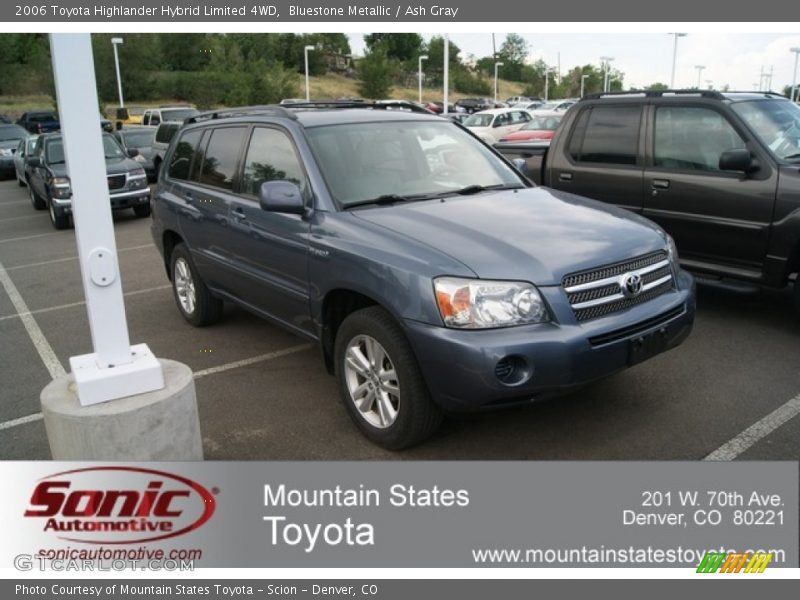 Bluestone Metallic / Ash Gray 2006 Toyota Highlander Hybrid Limited 4WD
