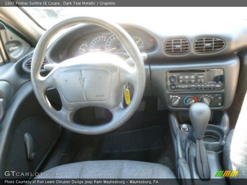 Dark Teal Metallic / Graphite 1997 Pontiac Sunfire SE Coupe