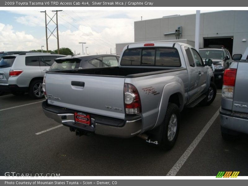 Silver Streak Mica / Graphite Gray 2009 Toyota Tacoma V6 TRD Access Cab 4x4