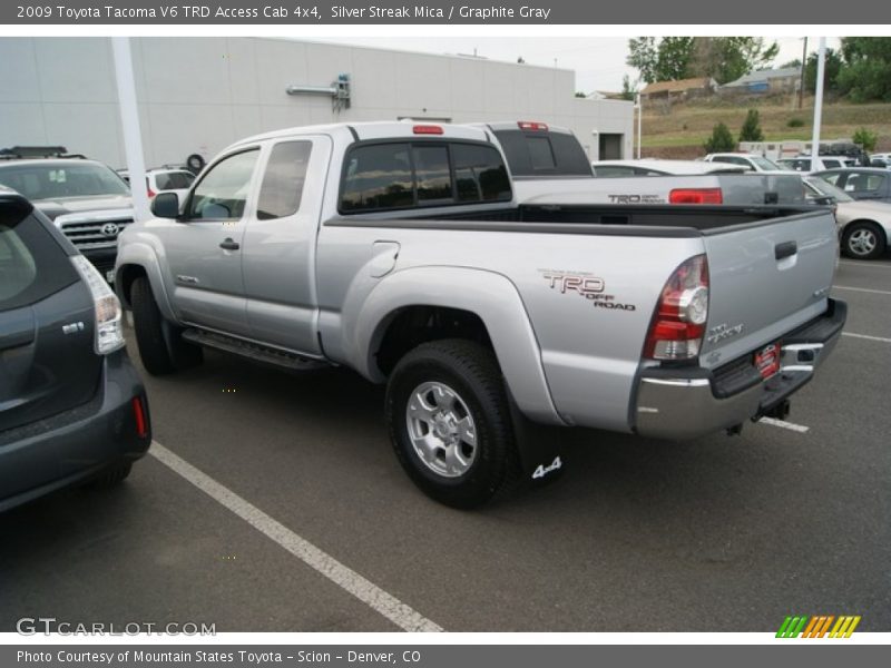 Silver Streak Mica / Graphite Gray 2009 Toyota Tacoma V6 TRD Access Cab 4x4