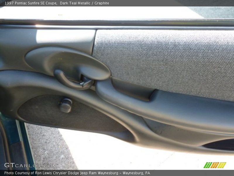 Dark Teal Metallic / Graphite 1997 Pontiac Sunfire SE Coupe