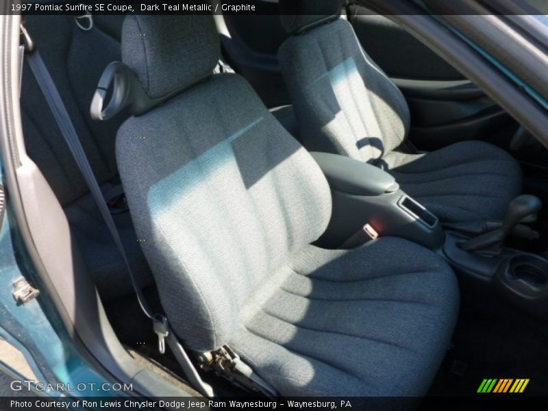 Dark Teal Metallic / Graphite 1997 Pontiac Sunfire SE Coupe