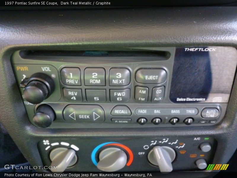 Dark Teal Metallic / Graphite 1997 Pontiac Sunfire SE Coupe