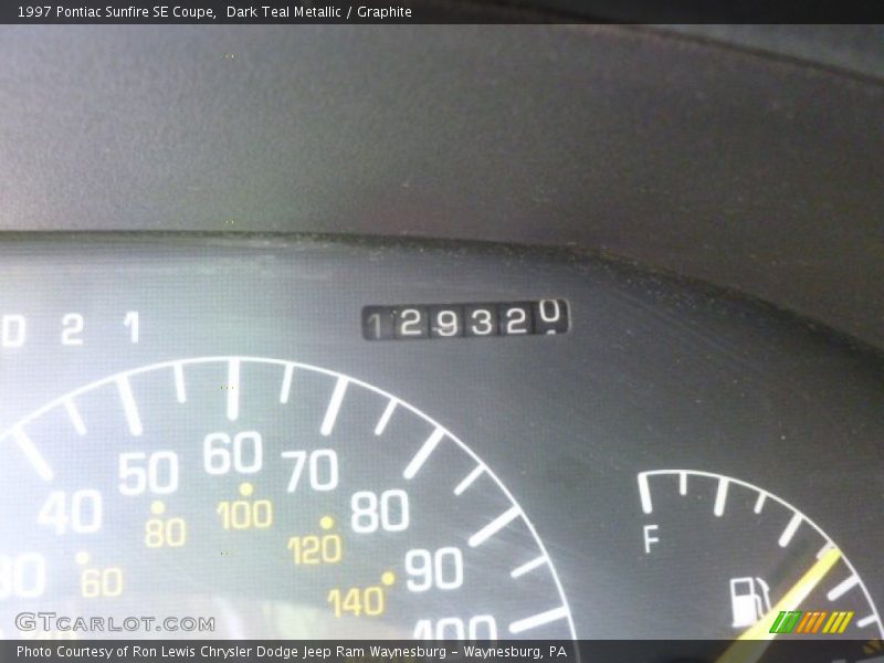 Dark Teal Metallic / Graphite 1997 Pontiac Sunfire SE Coupe