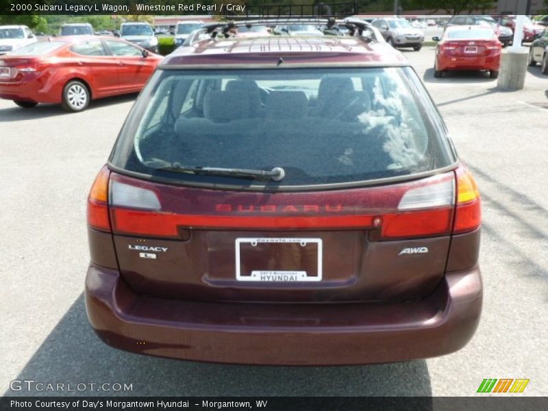 Winestone Red Pearl / Gray 2000 Subaru Legacy L Wagon