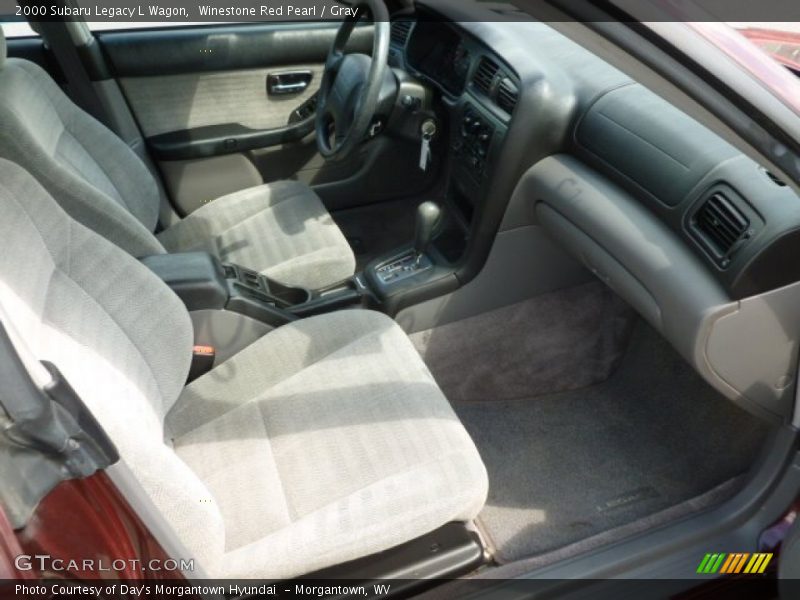 Winestone Red Pearl / Gray 2000 Subaru Legacy L Wagon