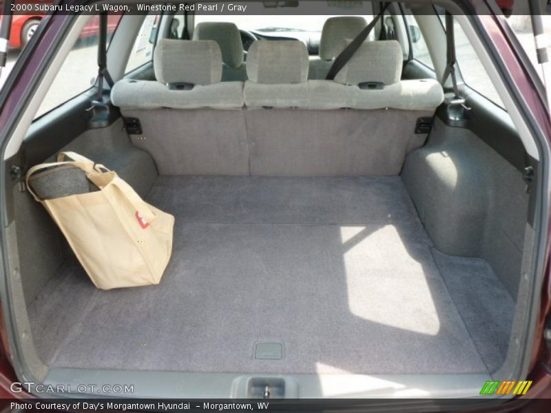 Winestone Red Pearl / Gray 2000 Subaru Legacy L Wagon