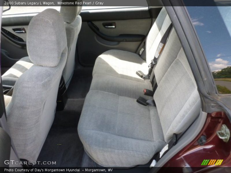 Winestone Red Pearl / Gray 2000 Subaru Legacy L Wagon