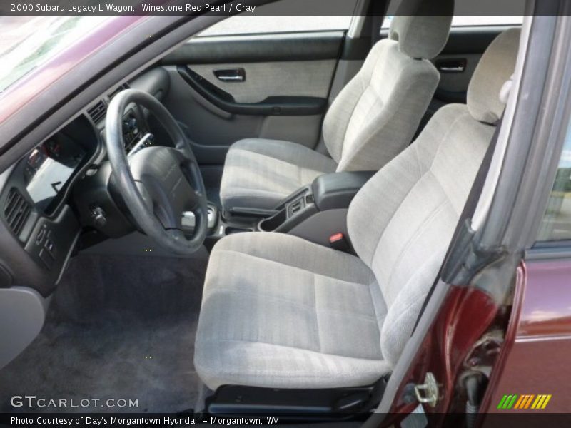 Winestone Red Pearl / Gray 2000 Subaru Legacy L Wagon