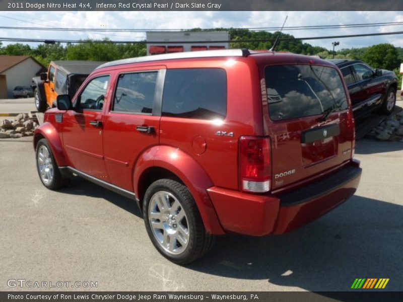 Inferno Red Crystal Pearl / Dark Slate Gray 2011 Dodge Nitro Heat 4x4