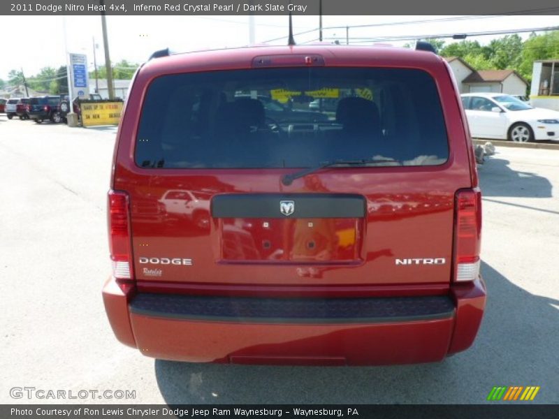 Inferno Red Crystal Pearl / Dark Slate Gray 2011 Dodge Nitro Heat 4x4