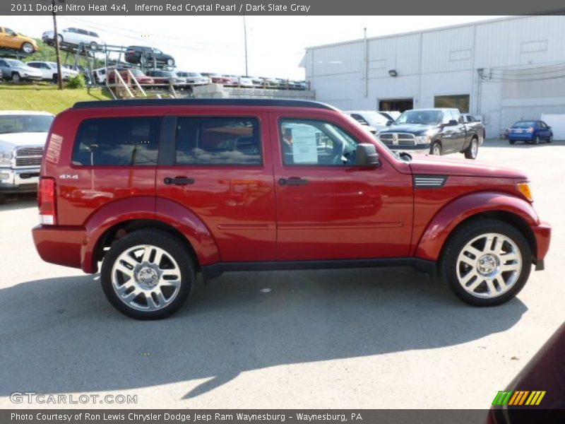 Inferno Red Crystal Pearl / Dark Slate Gray 2011 Dodge Nitro Heat 4x4