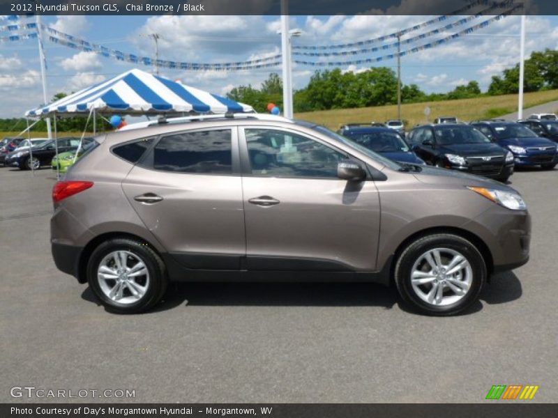 Chai Bronze / Black 2012 Hyundai Tucson GLS
