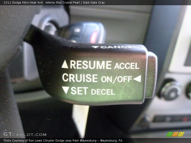 Inferno Red Crystal Pearl / Dark Slate Gray 2011 Dodge Nitro Heat 4x4