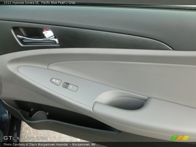 Pacific Blue Pearl / Gray 2013 Hyundai Sonata SE