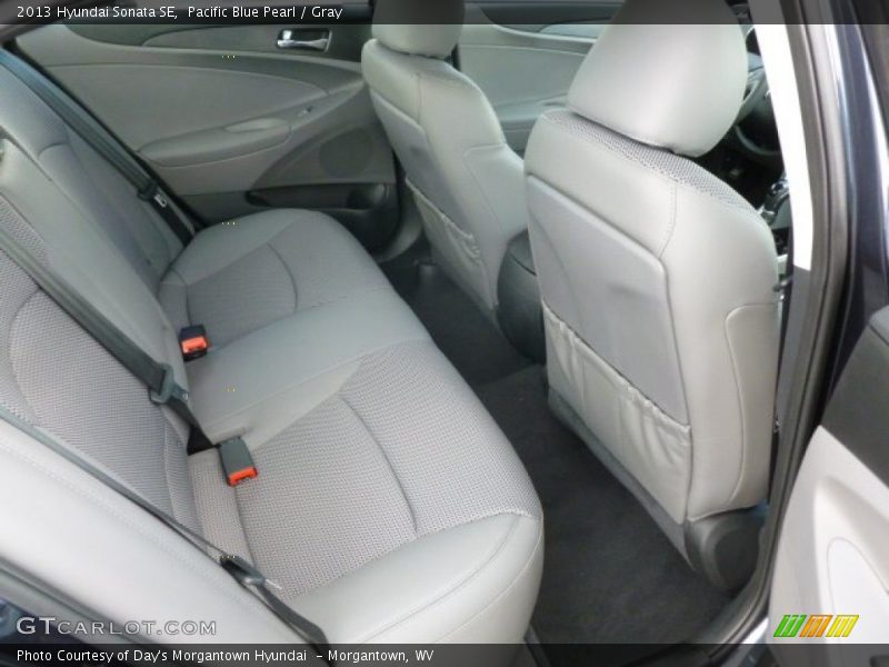 Pacific Blue Pearl / Gray 2013 Hyundai Sonata SE