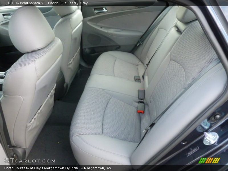 Pacific Blue Pearl / Gray 2013 Hyundai Sonata SE