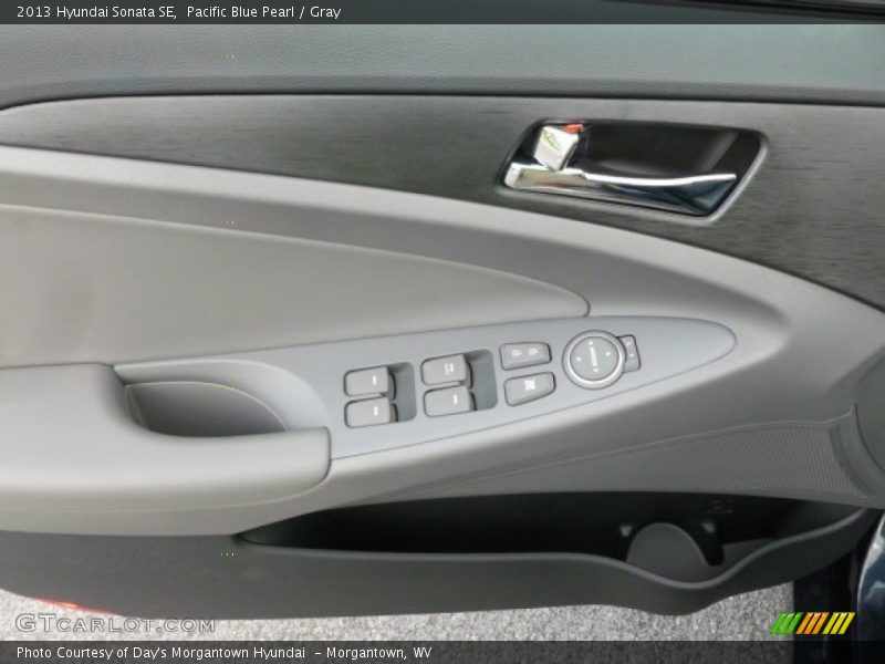 Pacific Blue Pearl / Gray 2013 Hyundai Sonata SE