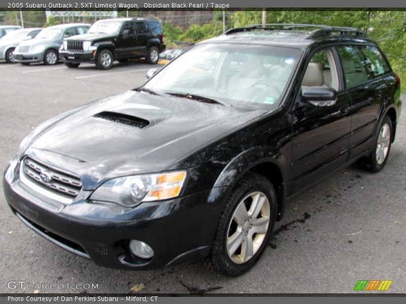 Obsidian Black Pearl / Taupe 2005 Subaru Outback 2.5XT Limited Wagon