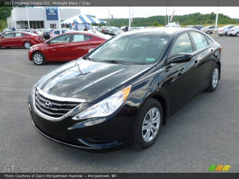 Midnight Black / Gray 2013 Hyundai Sonata GLS