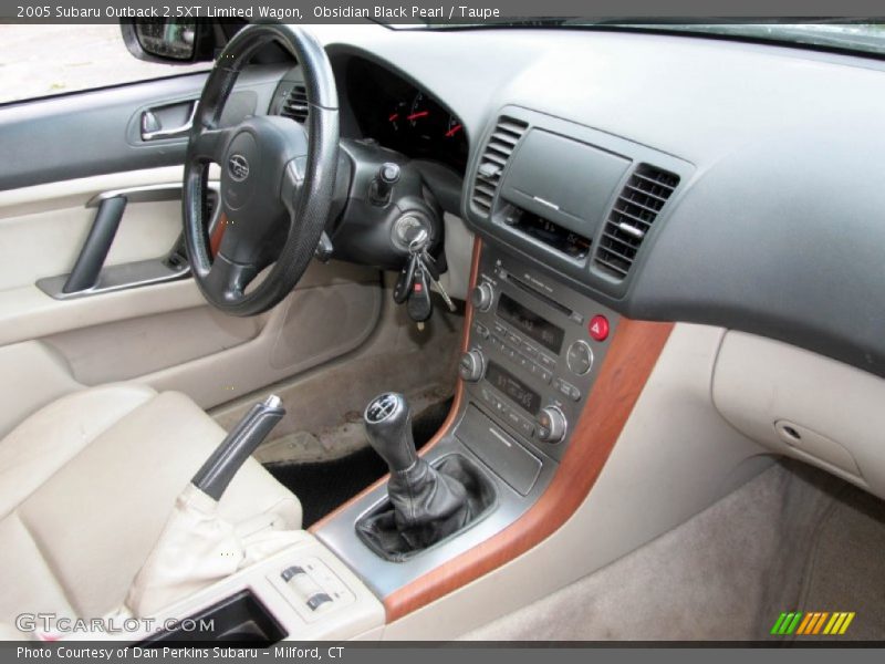 Obsidian Black Pearl / Taupe 2005 Subaru Outback 2.5XT Limited Wagon
