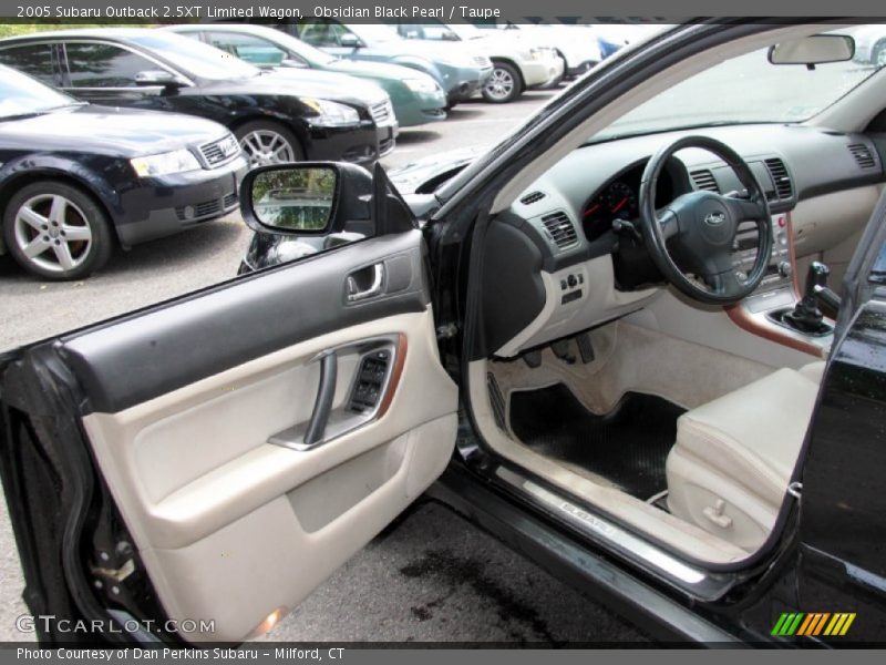 Obsidian Black Pearl / Taupe 2005 Subaru Outback 2.5XT Limited Wagon