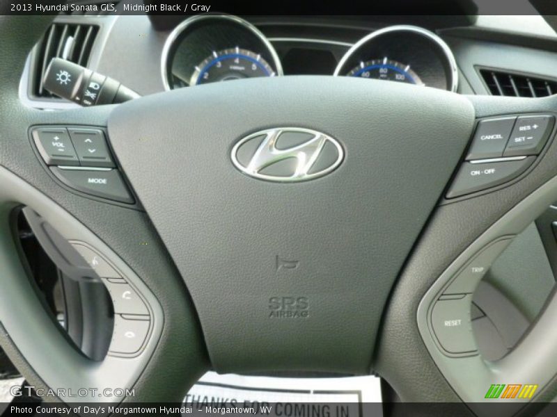 Midnight Black / Gray 2013 Hyundai Sonata GLS