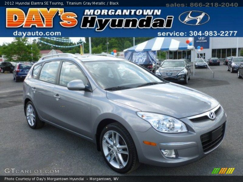 Titanium Gray Metallic / Black 2012 Hyundai Elantra SE Touring