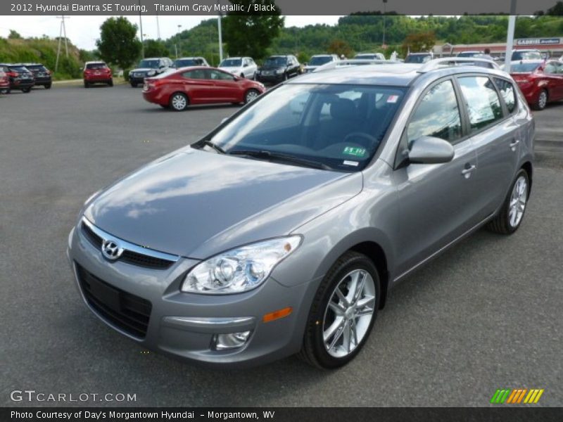 Titanium Gray Metallic / Black 2012 Hyundai Elantra SE Touring