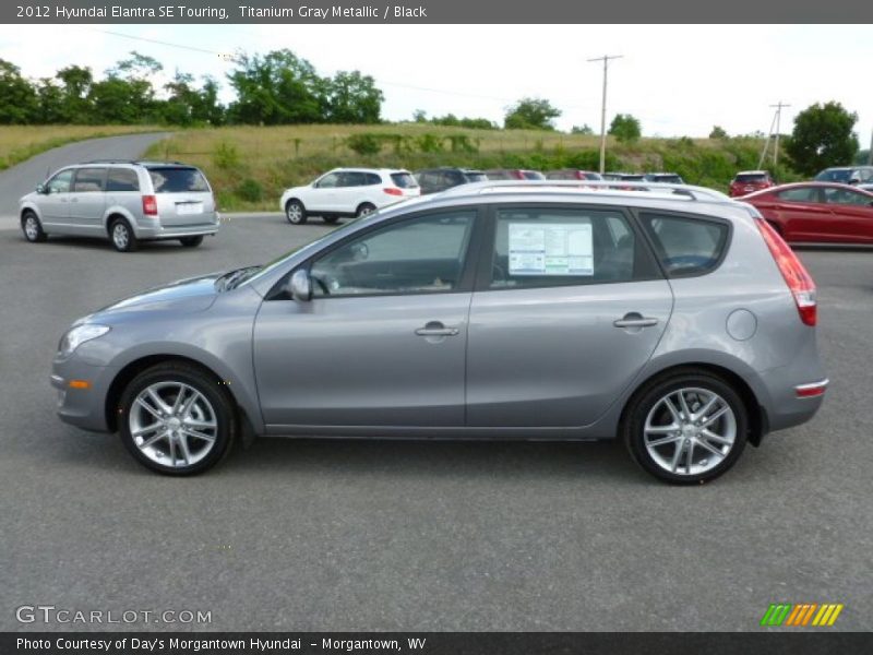 Titanium Gray Metallic / Black 2012 Hyundai Elantra SE Touring