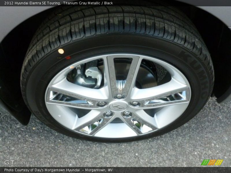 Titanium Gray Metallic / Black 2012 Hyundai Elantra SE Touring