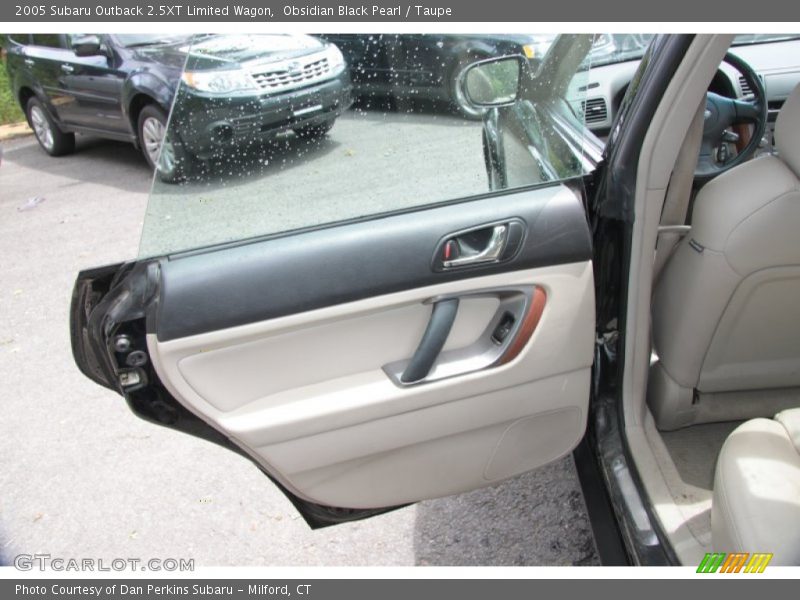 Obsidian Black Pearl / Taupe 2005 Subaru Outback 2.5XT Limited Wagon