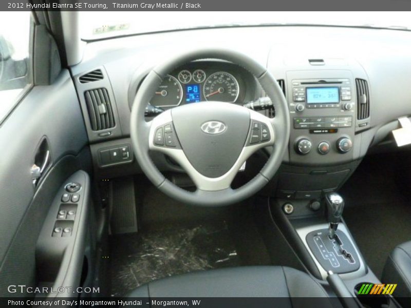 Titanium Gray Metallic / Black 2012 Hyundai Elantra SE Touring